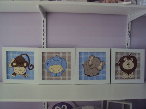QUADROS SAFARI Loja de Marli Artes quarto de Bebe Quadros Para Quarto De Bebe Safari ~ QUADROS SAFARI Loja de Marli Artes quarto de Bebe